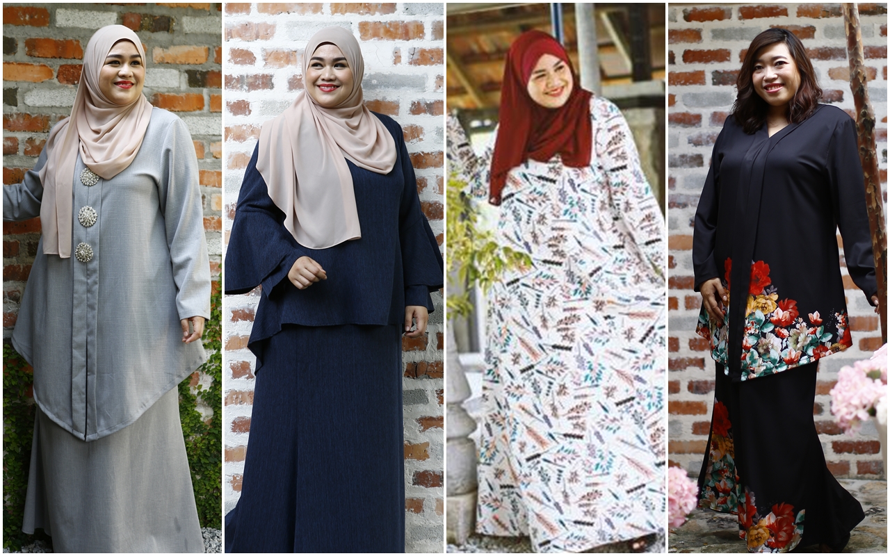 Baju Raya Trend Terkini Mis Claire Untuk Wanita Plus Size Malaysia Ayue Idris