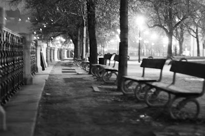 Prague - Midnight benches