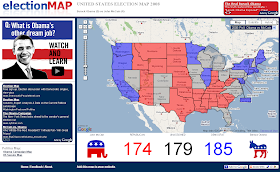 Us Map Electoral 2008