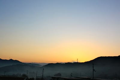愛南町に沈む夕日