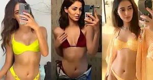 ananya panday bikini selfie sexy body