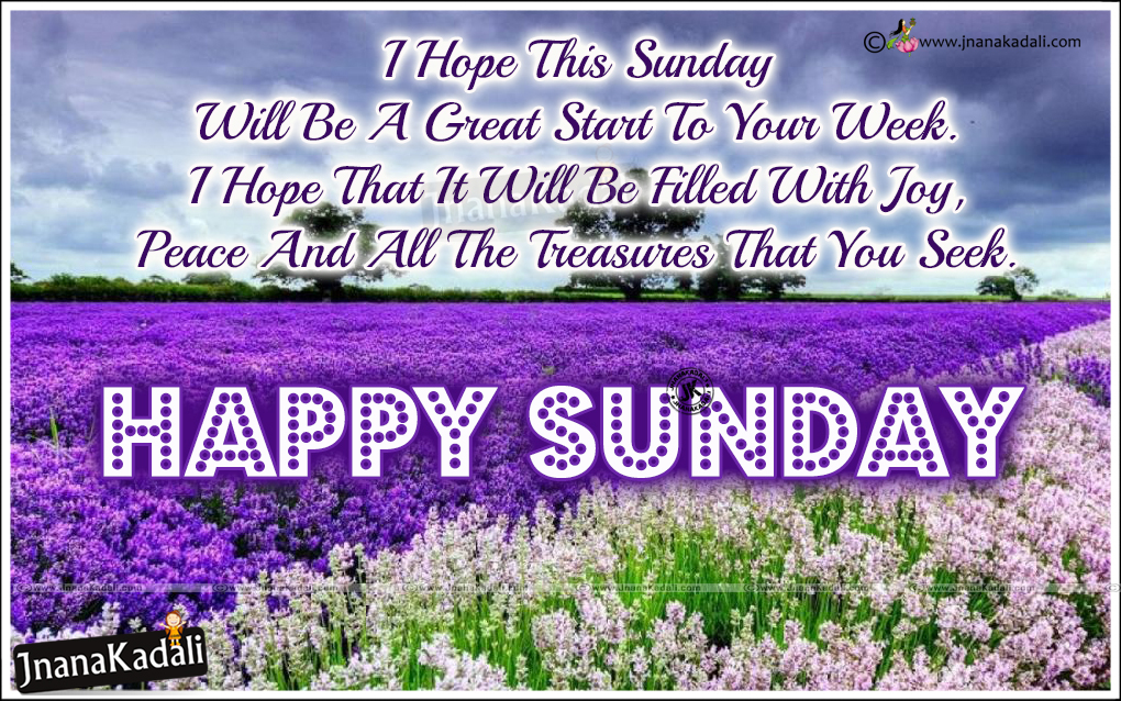 Happy Sunday Quotations Messages in English-Inspirational Sunday Status