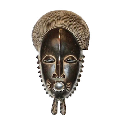 african masks art. Traditional Baule African mask