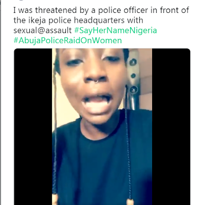 "We For Press Your Breast" - Nigerian Lady Cries Out After Sexually Assaulted By Police Officers