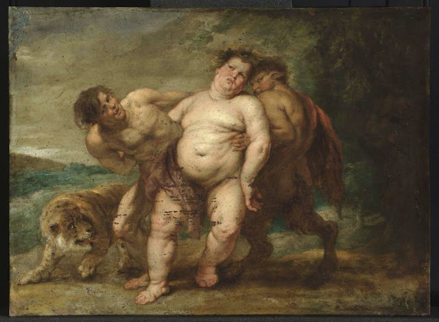 Drunken,Bacchus,painting