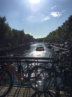 Amsterdam canals in autumn