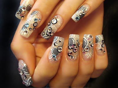 Acrylic nail art