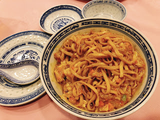 天香楼の上海蟹かけまぜ麺