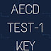 AECD Test-1 KEY