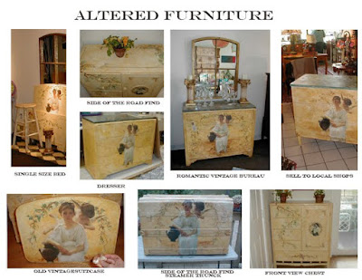 Sofas  Sale on Of Using Large Poster Images To Create Romantic Decoupage Furniture