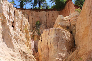 The canyon wall from the bottom