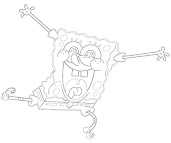 #4 Spongebob Coloring Page