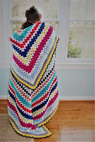 Colorful Granny Square Afghan Free Pattern