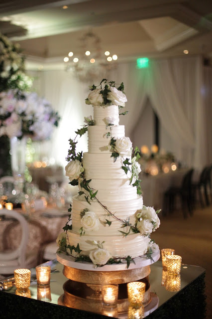 Naples florida luxury wedding details, cake and reception decoration