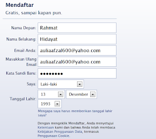 Cara Membuat Facebook / FB Baru + Gambar 4