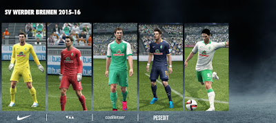 PES 2013 SV Werder Bremen 2015-16 Kits by Codiletser