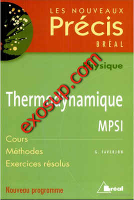 thermodynamique cours et exercices résolus MPSI