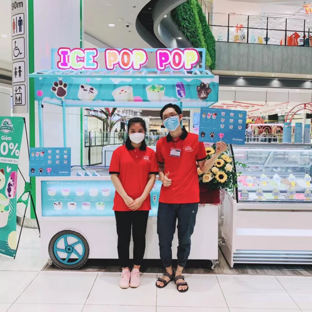 Mẫu đồng phục quán kem Ice Pop Pop