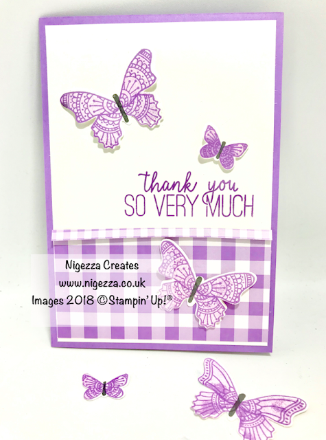 Butterfly Gala Customer Thank You Card Nigezza Creates