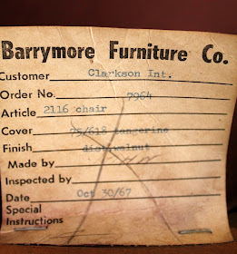Vintage Furniture Tag