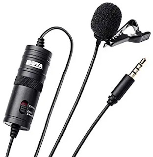 Boya BYM1 Omnidirectional Lavalier Condenser Microphone with 20ft Audio Cable