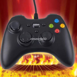 JOYSTICK JOYPAD GAMEPAD USB CONTROLLER FILO PER LAPTOP PC GAME COMPUTER nero