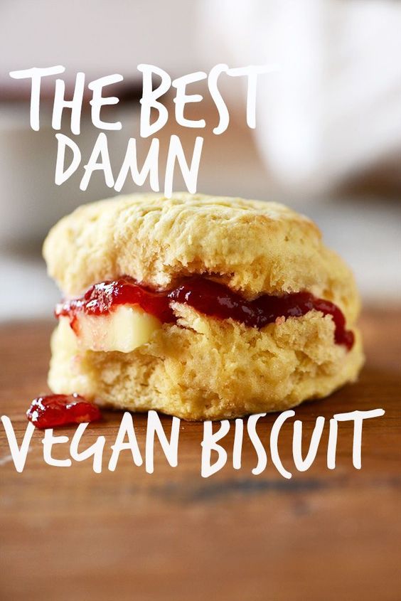 Fluffy, buttery vegan biscuits that require just 30 minutes, 7 ingredients, and 1 bowl! Perfect for breakfast as is or smothered with jam! #dessert #vegan