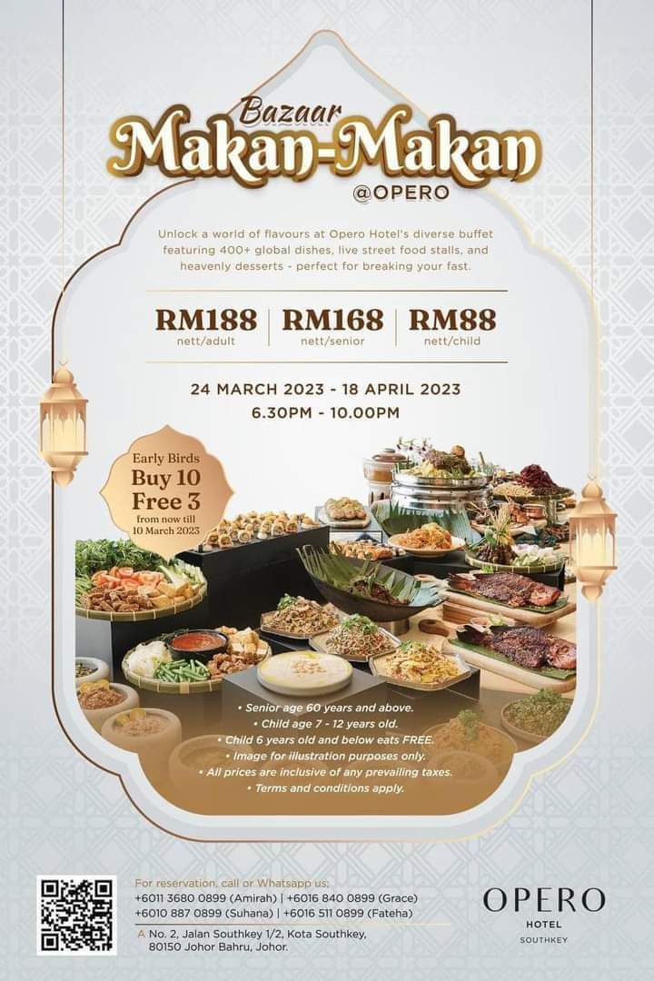 Bazar Makan Makan Buffet Ramadhan Hotel Opero JB
