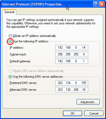 lan-xp-ip-address