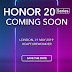 Honor 20 smartphone: Launching in London on May 21, 2019