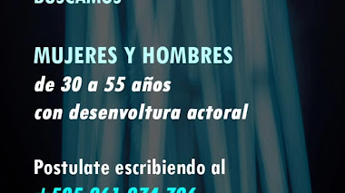 CASTING en PARAGUAY: Se buscan HOMBRES y MUJERES de 30 a 55 años para COMERCIAL