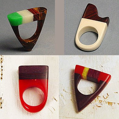 Wood and Plastic Rings