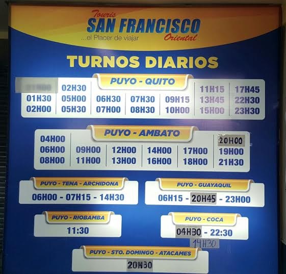 Cooperativa De Transportes Touris San Francisco Oriental En La