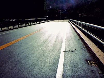 Reflection on the road