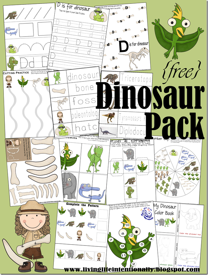 {free} Dinosaur Printable Pack