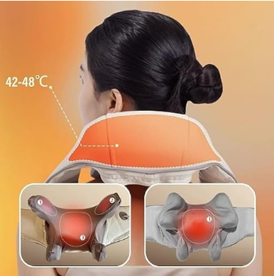 Neck and Shoulder Massage with Heat for Pain Relief