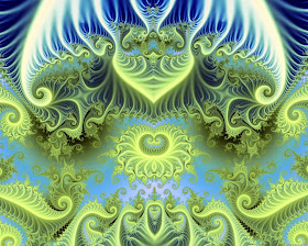 symmetrical organic psychedleic art 