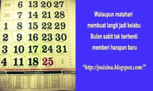 Puisi Tahun Baru Hijriyah 1 Sura - PUISINA