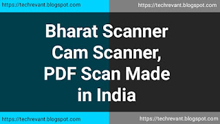 Bharat Scanner Cam Scanner, PDF Scan Made in India