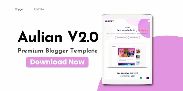Aulian v2.0 Landing Page Responsive Blogger Template Free Download 