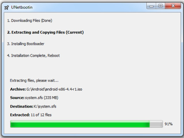 extracting and copying files android kitkat