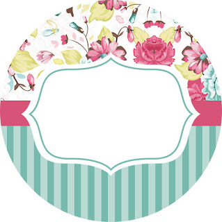 Toppers or Free Printable Quinceanera Special Shabby Chic Labels.