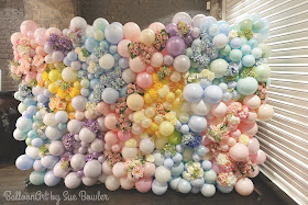 Balloon and Flower Wall by Sue Bowler - www.suebowler.com