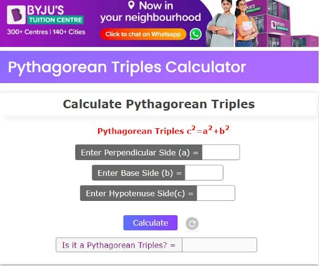 cara menghitung Tripel Pythagoras Online gratis -2