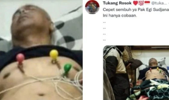 Beredar Foto Sebut Eggi Sudjana Masuk RS, Netizen: Gegara Kebencian