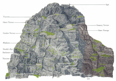 Map of Skellig Michael, Portmagee, South West Coast of Ireland