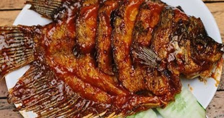 menu gurame bakar saus spesial | resep masakan khas daerah