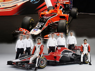  The 2011 Marussia Sports Cars Virgin Racing MVR02 F1 Car is a clear step 