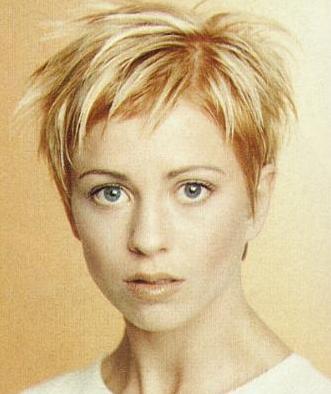 short hairstyles for women with thin hair. Punk Women short hairstyle and