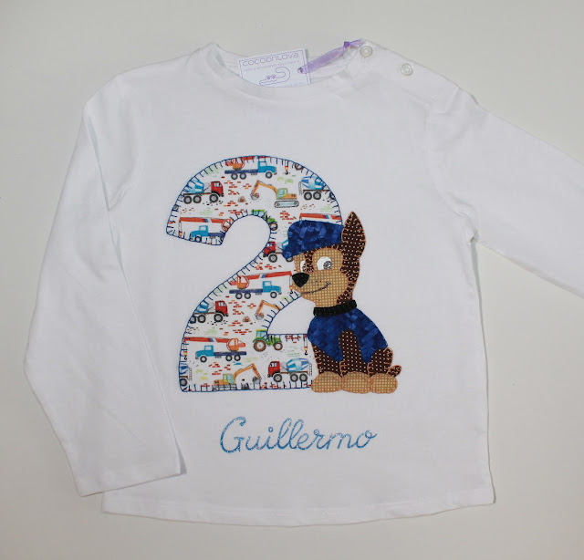 camiseta cumpleaños patrulla canina chase